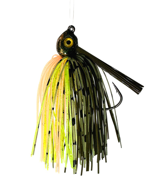 Hand and Wire Tied Poison Tail Swim Jig